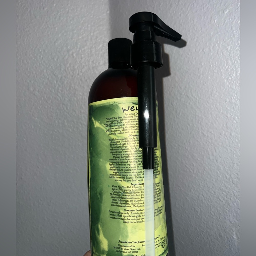 🖤 WEN Tea Tree Cleansing Conditioner & Pump 32oz NEW! Sealed. - Picture 2 of 3